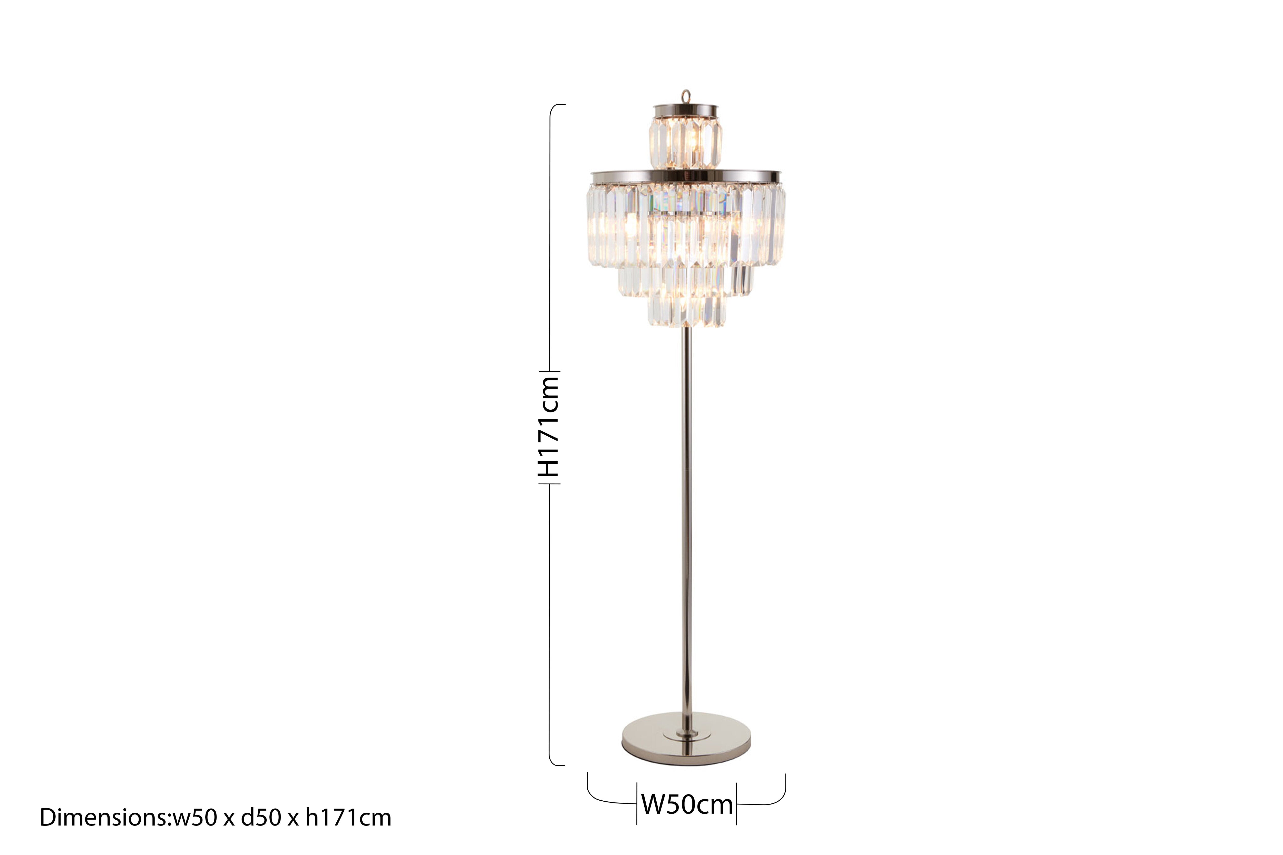 Candace Townhouse 10 Bulbs Floor Lamp